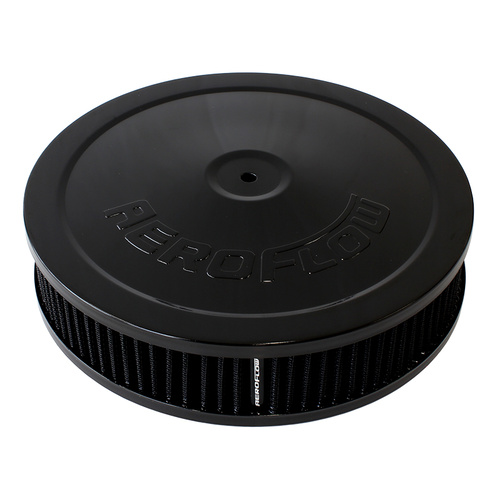 AEROFLOW AF2251-1110 BLACK WASHABLE 9" x 2" AIR FILTER ASSEMBLY FLAT BASE