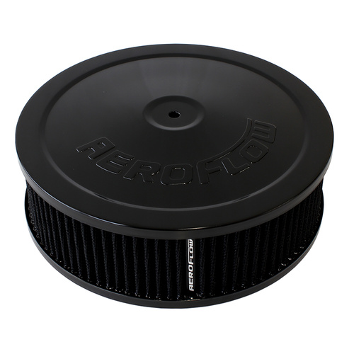 AEROFLOW AF2251-1120 BLACK WASHABLE 9" x 2-3/4" AIR FILTER ASSEMBLY FLAT BASE