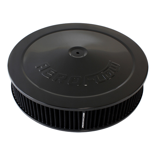 AEROFLOW AF2251-1234 BLACK 14" x 3" AIR FILTER ASSEMBLY FOR DOMINATOR CARBY