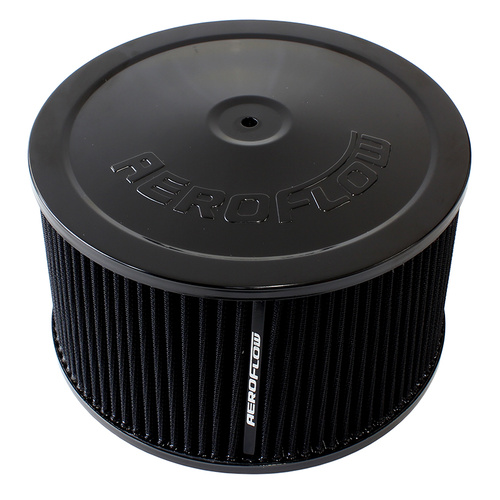 AEROFLOW AF2251-1365 BLACK WASHABLE 9" x 5" AIR FILTER ASSEMBLY FLAT BASE