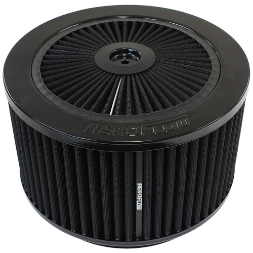 AEROFLOW AF2251-3155 BLACK WASHABLE 9" x 5" FULL FLOW AIR FILTER FOR DOMINATOR
