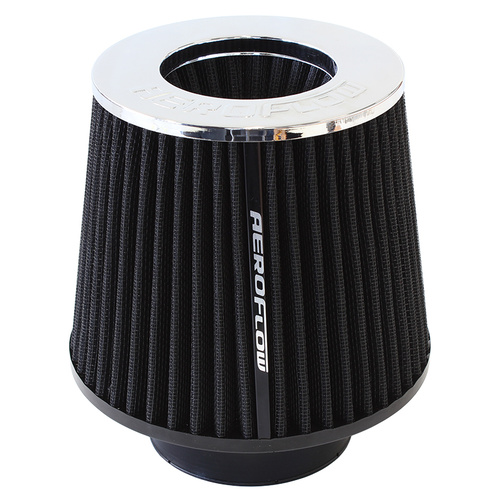 AEROFLOW AF2811-3003 WASHABLE CHROME TOP 3" CLAMP ON POD AIR FILTER