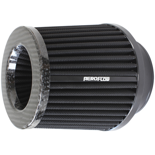 AEROFLOW AF2911-4000 WASHABLE CARBON FIBRE TOP 4" CLAMP ON POD AIR FILTER