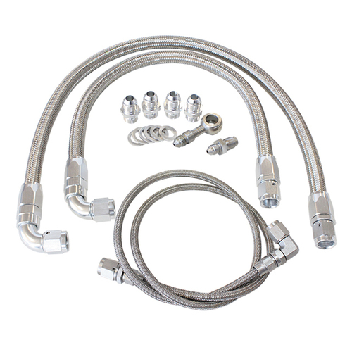 Aeroflow Turbo Oil & Water Feed Line Kit for Nissan SR20 - S14 S15 Turbo