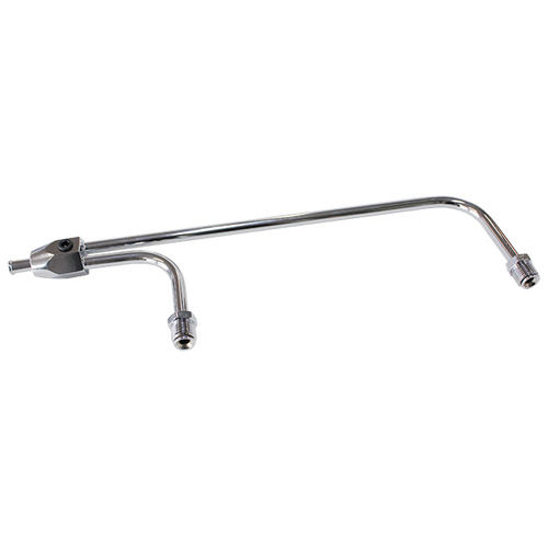 AEROFLOW AF30-4150 CHROME STEEL HOLLEY FUEL LINE FOR DOUBLE PUMPER CARB 3/8 DIA