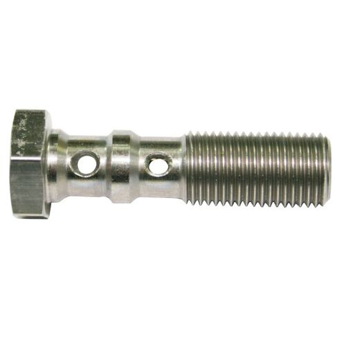 Aeroflow AF307-04L Stainless Steel Double Banjo Bolt M12 x 1.25 x 39mm Length