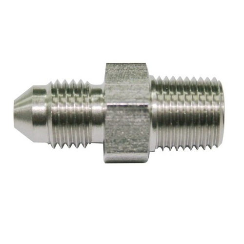 Aeroflow AF384-04-04 Stainless Steel BSP Male to AN Fitting 1/4" BSP to Male -4AN