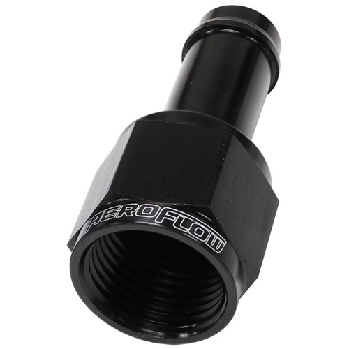 Aeroflow AF411-20BLK Straight -20AN Female to 1-1/2" or 38mm Black Male Hose Barb