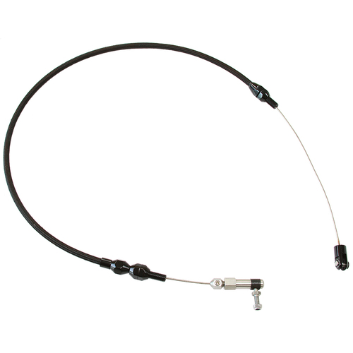 AEROFLOW AF42-1103BLK BLACK STAINLESS STEEL THROTTLE CABLE - 60" LENGTH