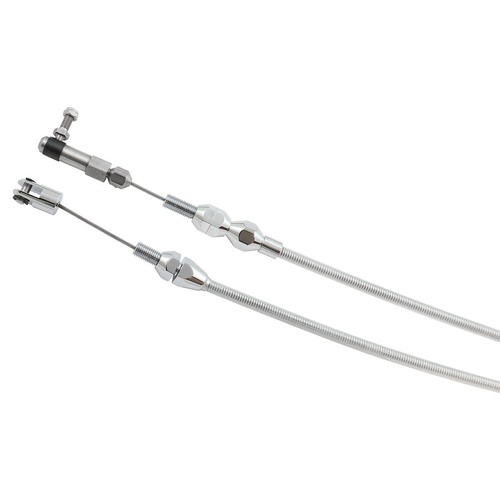 Aeroflow AF42-1200C 24" H/D Universal Chrome Throttle Cable with Cable Ends