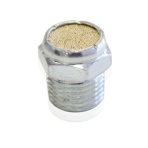 AEROFLOW AF462-02 1/8" NPT DIFF BREATHER ZINC FINISH WITH BRONZE AERATION CAP