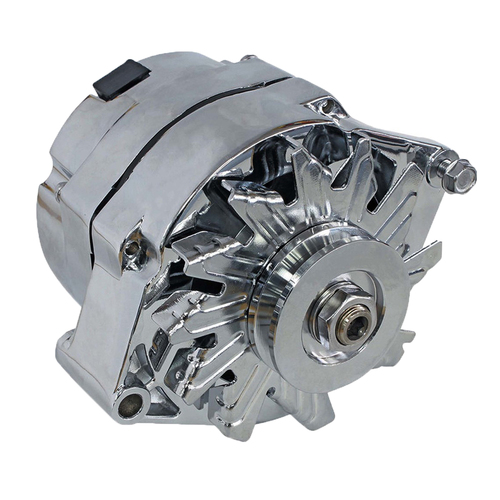 AEROFLOW PERFORMANCE ALTERNATOR CHROME 140AMP 1 WIRE FOR CHEV AF4870-1140