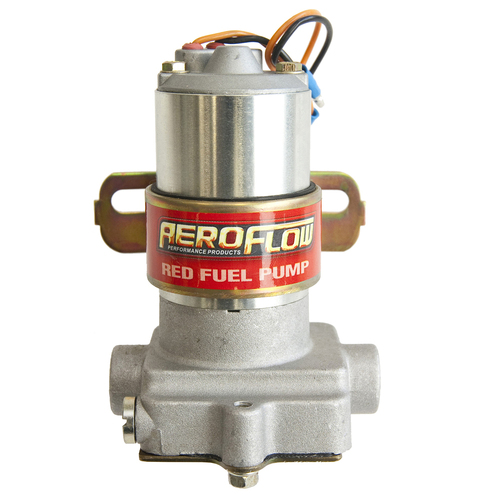 Aeroflow AF49-1008 Fuel Pump Electric Red 97 GPH 7 PSI with Mount Bracket