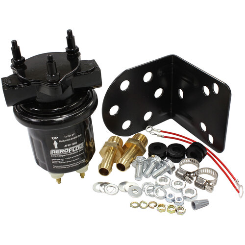 Aeroflow AF49-1065 Compact Black 100 GPH Electric Fuel Pump 14 psi 3/8" NPT