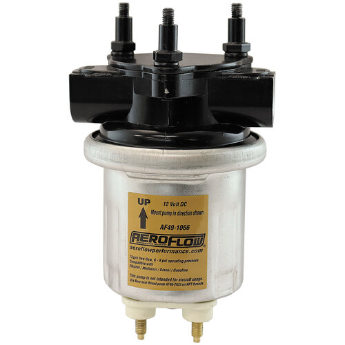 Aeroflow AF49-1066 Compact Gold 72 GPH Electric Fuel Pump 6 - 8 psi 1/4" NPT