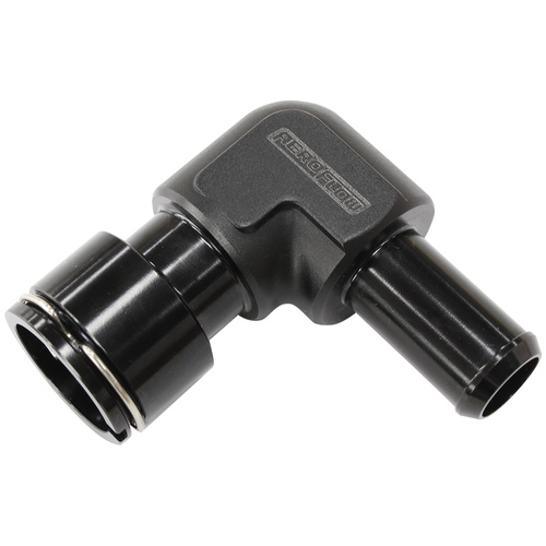 AEROFLOW BLACK 90° - 5/8" BARB FEMALE WATER FITTING FOR GM LSA V8 AF50-1000