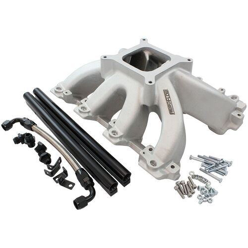 Aeroflow AF6050-5001 LS V8 Cathedral Port EFI Hi Rise Intake Manifold Kit