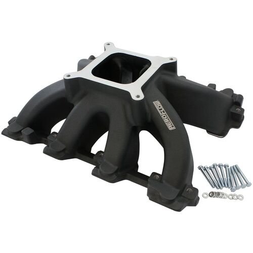Aeroflow AF6240-5005 Black LS Cathedral Port Carburettor Hi Rise Intake Manifold