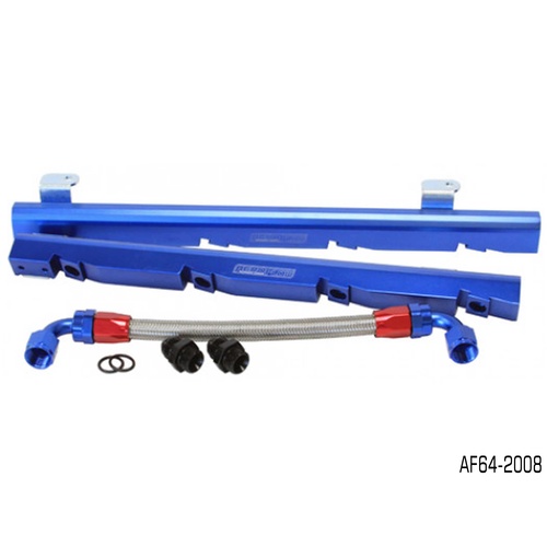 AEROFLOW AF64-2008 BLUE BILLET EFI FUEL RAIL FOR HOLDEN V8 304 - 355 EFI