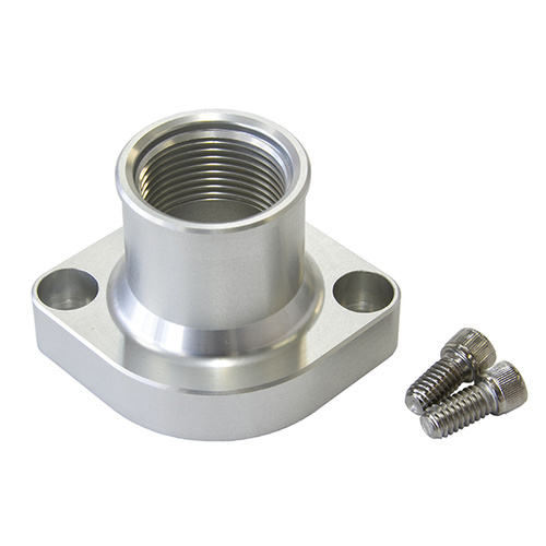 AEROFLOW BILLET ALLOY THERMOSTAT HOUSING AF64-2021S SILVER FOR FORD 302-351C V8