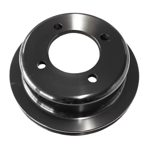 Aeroflow AF64-2024BLK Black Billet Crank Pulley For Ford 302 351 Cleveland