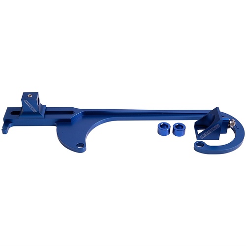 Aeroflow AF64-2026 Billet Throttle Cable Bracket 4150 Style Blue - AF64-2031