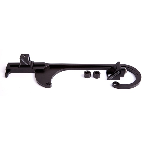 Aeroflow AF64-2026BLK Billet Throttle Cable Bracket 4150 Style Black AF64-2031BLK
