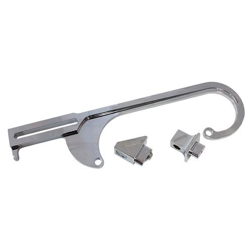 Aeroflow AF64-2026C Billet Throttle Cable Bracket 4150 Style Chrome Finish