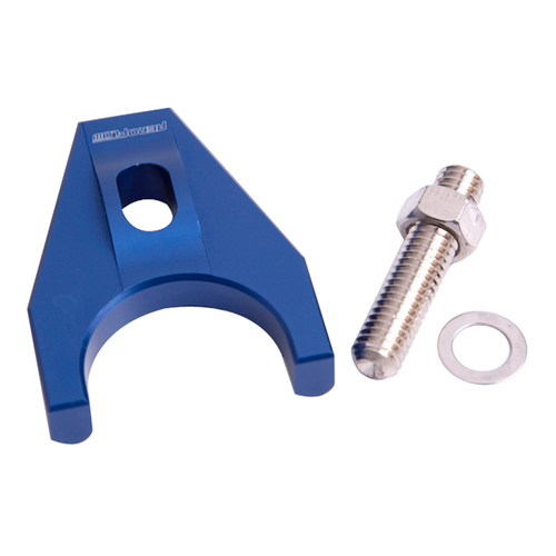 Aeroflow Blue Billet Distributor Hold Down Clamp for All Chev V8 AF64-2032