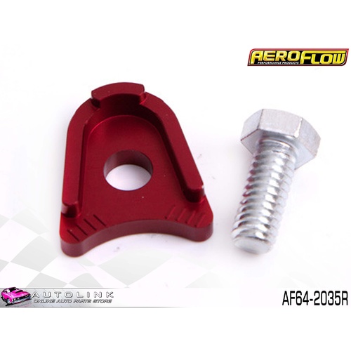 AEROFLOW RED BILLET DISTRIBUTOR CLAMP FORD V8 CLEVELAND & WINDSOR AF64-2035R