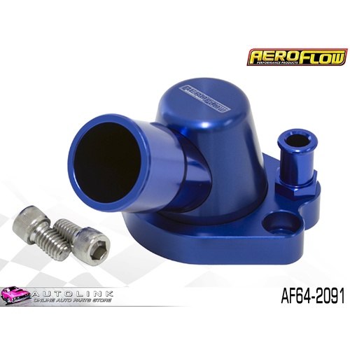 AEROFLOW BILLET THERMOSTAT HOUSING BLUE FINISH FOR HOLDEN 253 308 V8 AF64-2091