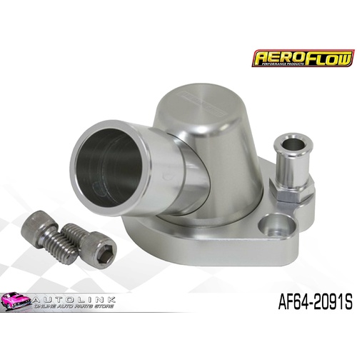 AEROFLOW BILLET THERMOSTAT HOUSING SILVER FOR HOLDEN 253 308 V8 AF64-2091S 