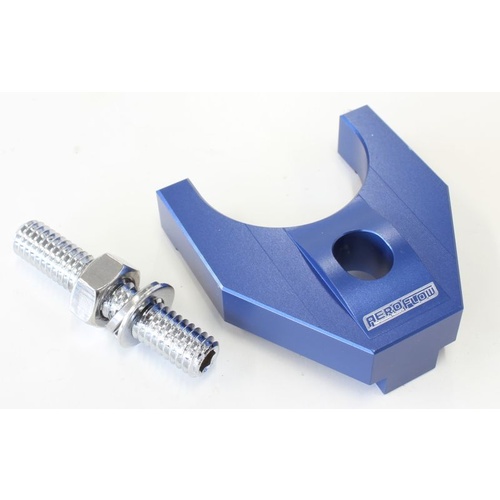 AEROFLOW AF64-2093 BLUE BILLET DISTRIBUTOR CLAMP FORD V8 CLEVELAND & WINDSOR