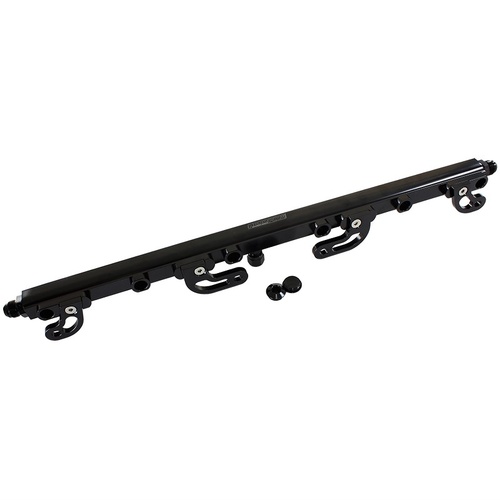 Aeroflow AF64-2113BLK Billet Fuel Rail Kit Black for Ford FG 4.0L XR6 F6 FGX
