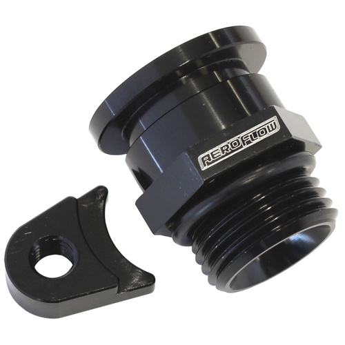 Aeroflow AF64-2200BLK Black Fuel Pressure Regulator Adapter for Holden V8 EFI