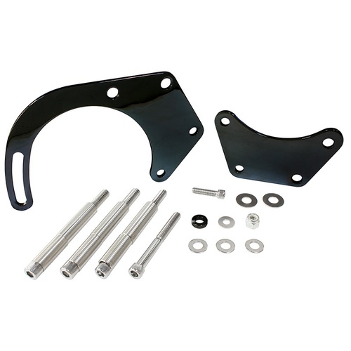 Aeroflow AF64-4016BLK Low Mount Alternator Bracket for Big Block Chevy Long Pump