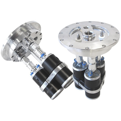 AEROFLOW AF64-4050 BILLET FUEL PUMP HANGER FOR FUEL CELL WITH 1 OR 3 PUMPS