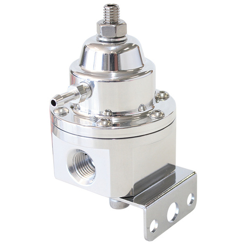 Aeroflow AF66-2055 3-Port Billet Fuel Pressure Regulator 30 - 120psi Polished