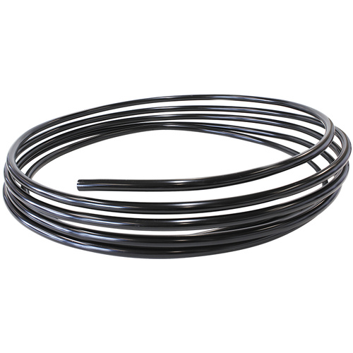 AEROFLOW AF66-3000BLK BLACK ALLOY HARD FUEL LINE ID 3/8" 9.5mm x 25ft 7.6M ROLL