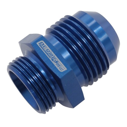 Aeroflow AF708-10-M19 Blue Breather Adapters -10AN Screw in for Nissan RB30