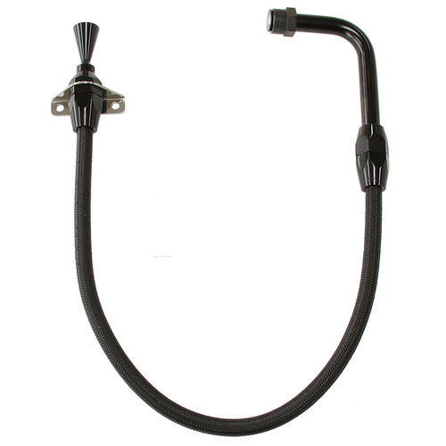 Aeroflow AF72-2503 Black S/S Transmission Dipstick for Ford C4 Pan Fill Firewall Mount