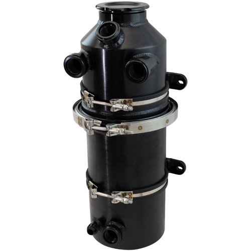 Aeroflow AF77-1050BLK Dry Sump Tank 7.5 L Black 19.5" Height x 6" Diameter