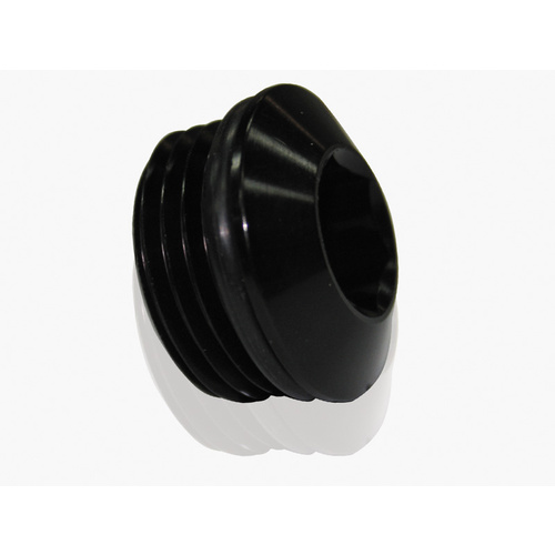 Aeroflow AF813-06BLK Slimline ORB Port Plug -6AN Black Finish