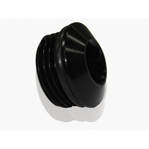 Aeroflow AF813-10BLK Slimline ORB Port Plug -10AN Black Finish