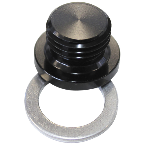 AEROFLOW METRIC PORT PLUG M16 x 1.5 BLACK FINISH - AF814-M16BLK