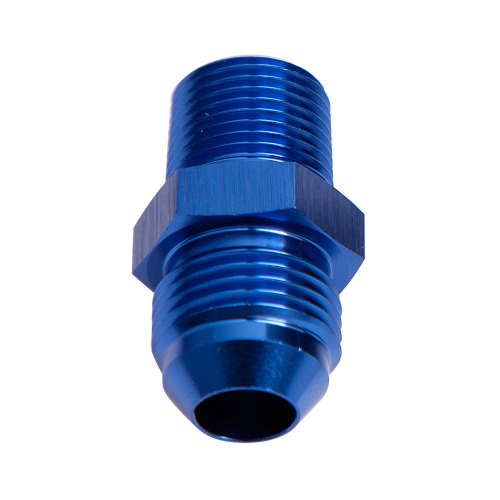 Aeroflow AF816-06-02 NPT to Straight Male Flare Adapter 1/8" to -6AN Blue