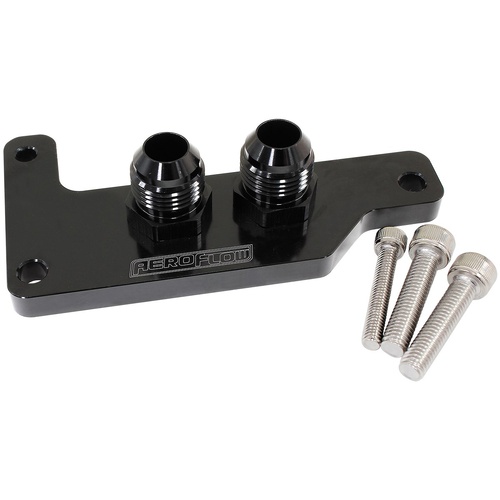 Aeroflow AF82-2030 Slimline Oil Block Adapter for GM LS V8 Series