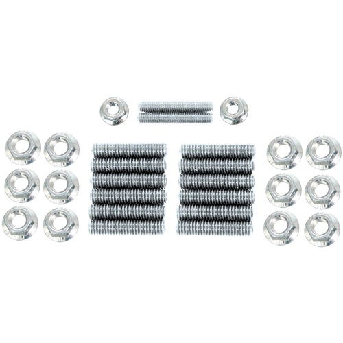 Aeroflow AF82-2050 GM LS V8 Oil Pan Stud Kit M8 and M6 Steel Studs and Nuts x14