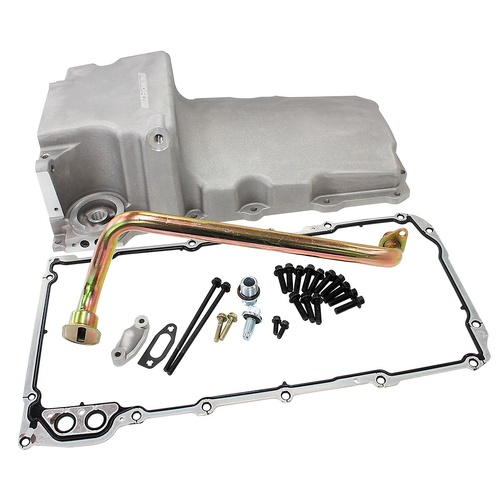 Aeroflow AF82-2301 GM LS V8 Cast Aluminium Conversion Rear Sump Oil Pan Kit 5.8L