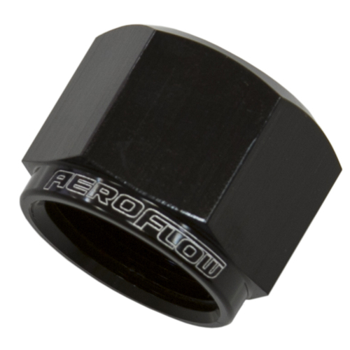 Aeroflow AF820-10BLK AN Female Flare Cap -10AN Black Finish 